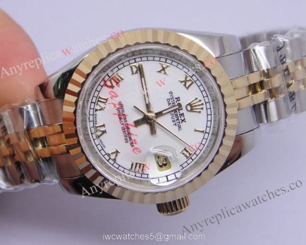 Replica Rolex Datejust 2-Tone Jubilee White Dial Sapphire glass For Womens Watch Replica Rolex Datejust 2-Tone Jubilee White Dial Sapphire glass For Womens Watch