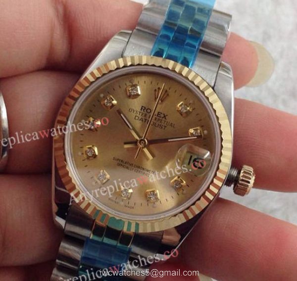 Replica Rolex 2-Tone Jubilee Datejust Gold Watch 31mm Replica Rolex 2-Tone Jubilee Datejust Gold Watch 31mm