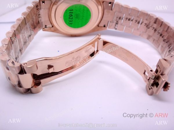 Copy Rolex 60th Anniversary DAY-DATE Olive Green Dial Rose Gold Replica Watch Copy Rolex 60th Anniversary DAY-DATE Olive Green Dial Rose Gold Replica Watch