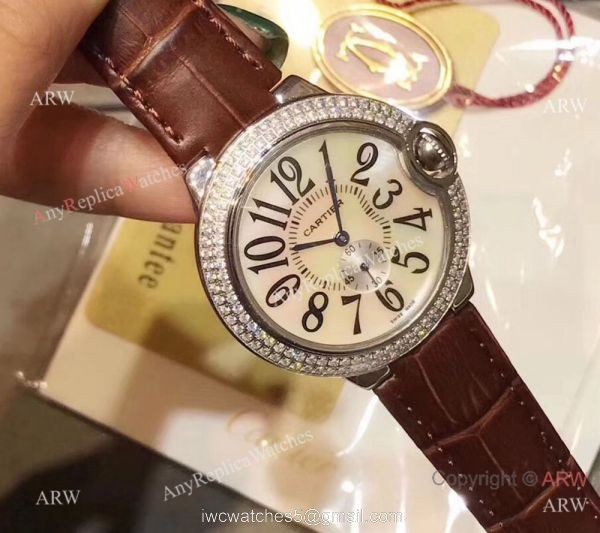 Womens Fake Cartier Watch Ballon Bleu Diamond Bezel 36mm Womens Fake Cartier Watch Ballon Bleu Diamond Bezel 36mm
