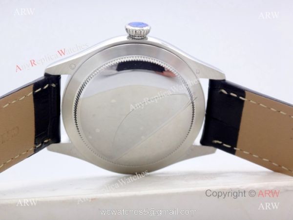 High Quality Rolex Geneve Cellini Black Face Sapphire glass Black Leather Watch High Quality Rolex Geneve Cellini Black Face Sapphire glass Black Leather Watch