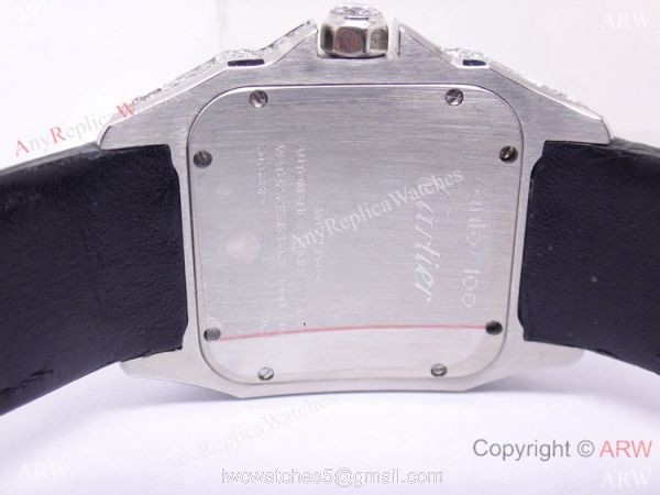 Cartier Santos 100 Diamond Watch Swiss Grade Replica Cartier Santos 100 Diamond Watch Swiss Grade Replica