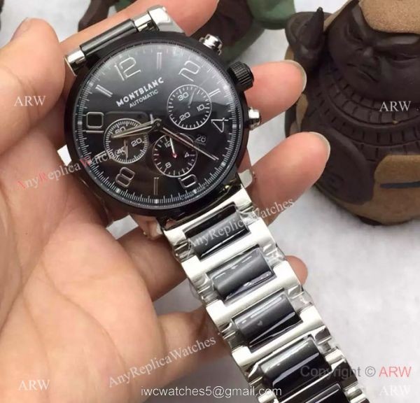 Swiss Grade Replica Montblanc Timewalker Chronograph Watch Black Ceramic Swiss Grade Replica Montblanc Timewalker Chronograph Watch Black Ceramic