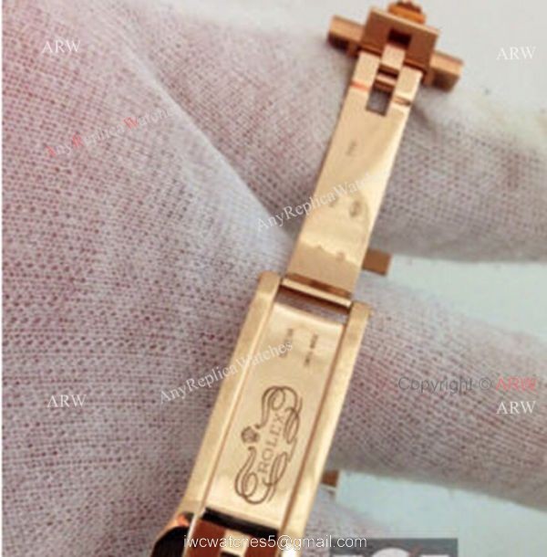 Replica Rolex Day Date II Watch Rose Gold Brown Roman Markers Replica Rolex Day Date II Watch Rose Gold Brown Roman Markers