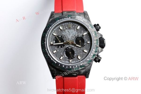Swiss Grade 1 Replica Rolex Daytona Rubber Band Carbon Fiber Watch Swiss Grade 1 Replica Rolex Daytona Rubber Band Carbon Fiber Watch