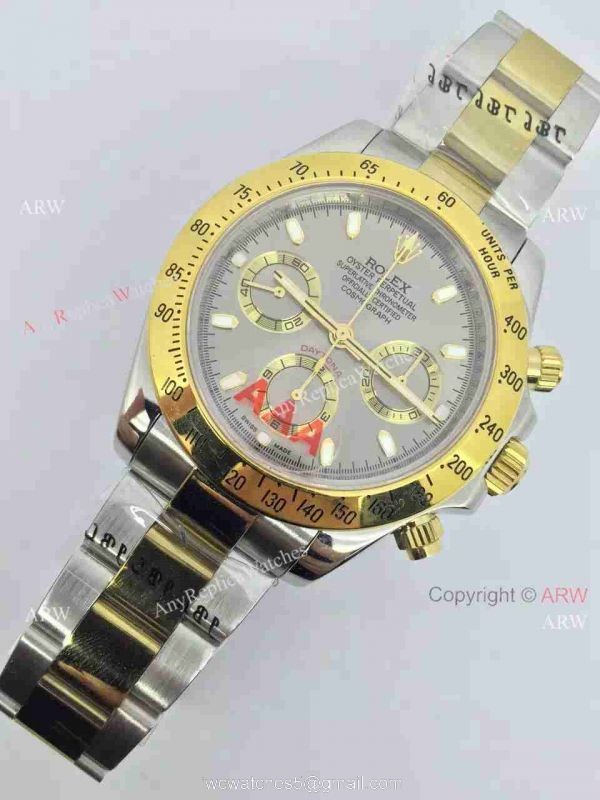 Swiss Fake Rolex Valjoux 7750 Daytona Oyster Perpetual Watch 2-Tone Gray Swiss Fake Rolex Valjoux 7750 Daytona Oyster Perpetual Watch 2-Tone Gray