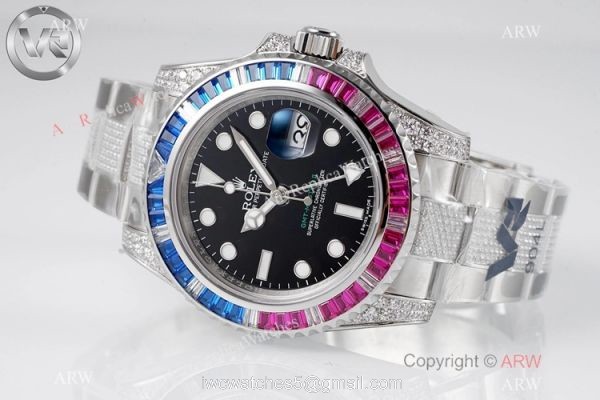 Swiss 1:1 VR Factory &8216;MAX Rolex GMT-Master II 116759 Saru Watch Diamond Band Swiss 1:1 VR Factory &8216;MAX Rolex GMT-Master II 116759 Saru Watch Diamond Band