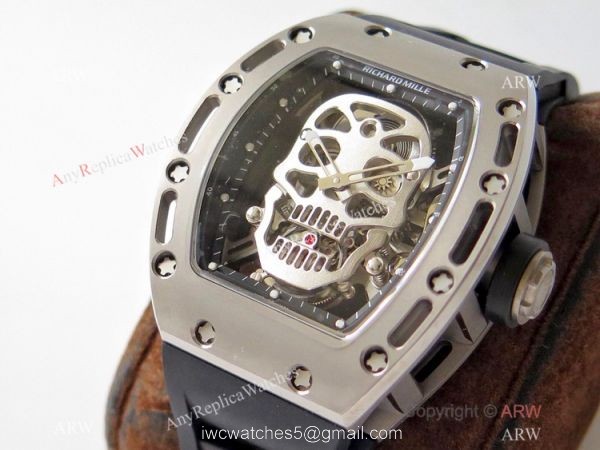 Swiss 1:1 Richard Mille RM052 Titanium Skeleton Replica Watch 43mm Swiss 1:1 Richard Mille RM052 Titanium Skeleton Replica Watch 43mm