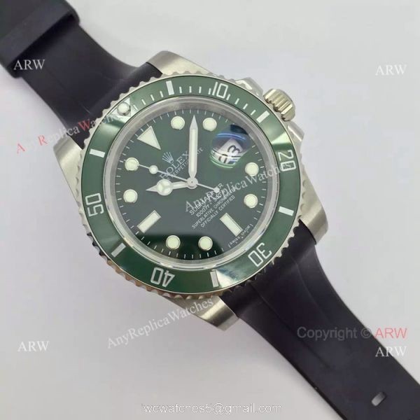 NEW UPGRADED Rolex Submariner Hulk Replica Replica Watch: SS Black Rubber strap NEW UPGRADED Rolex Submariner Hulk Replica Replica Watch: SS Black Rubber strap