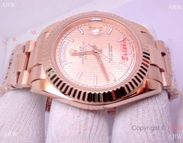 New Style Rolex Day-Date II Rose Gold Watch 41mm New Style Rolex Day-Date II Rose Gold Watch 41mm
