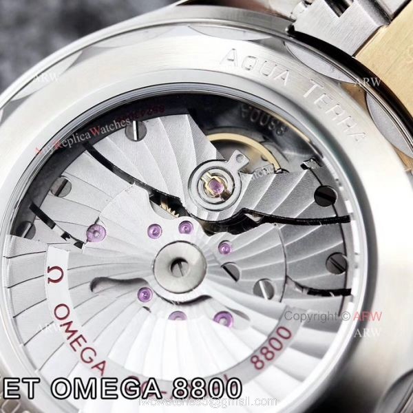 ET V4 Swiss ETA 8800 Omega Seamaster Superluminova 2 Tone Watch ET V4 Swiss ETA 8800 Omega Seamaster Superluminova 2 Tone Watch