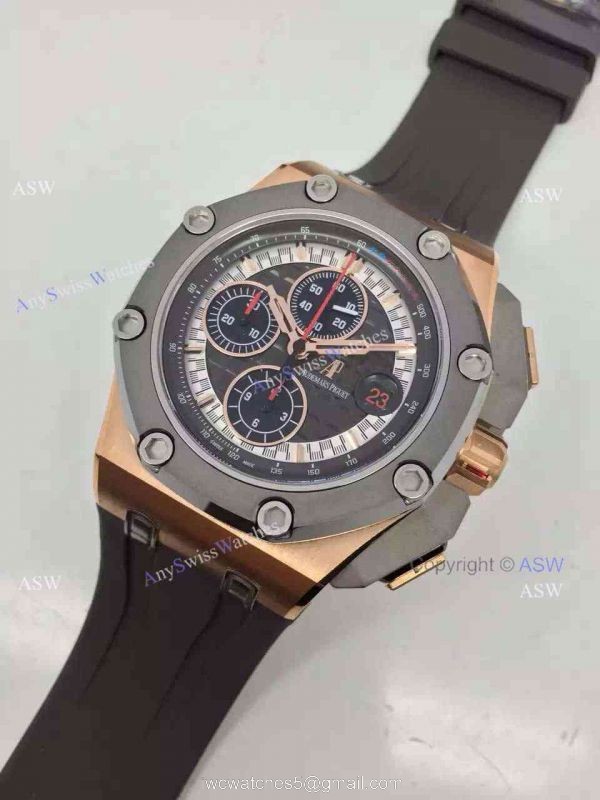 Swiss Audemars Piguet Michael Schumacher Royal Oak Offshore Black Leather Band Watch Swiss Audemars Piguet Michael Schumacher Royal Oak Offshore Black Leather Band Watch