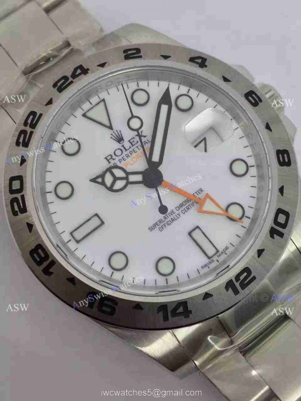 NEW UPGRADED Replica Rolex Explorer II 42mm White Face Noob Factory 2836 NEW UPGRADED Replica Rolex Explorer II 42mm White Face Noob Factory 2836