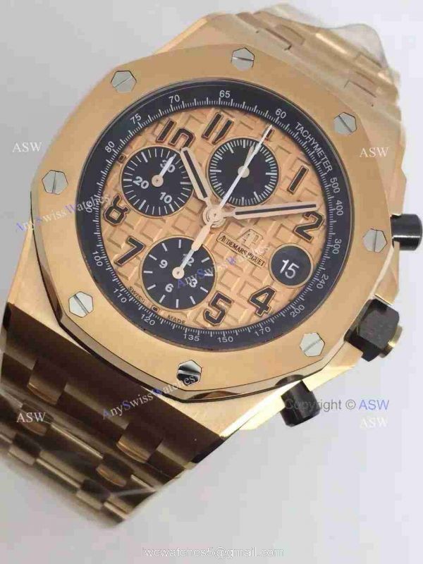 Knockoff Audemars Piguet Rose Gold Watch / Rose Gold Dial Swiss Grade Knockoff Audemars Piguet Rose Gold Watch / Rose Gold Dial Swiss Grade