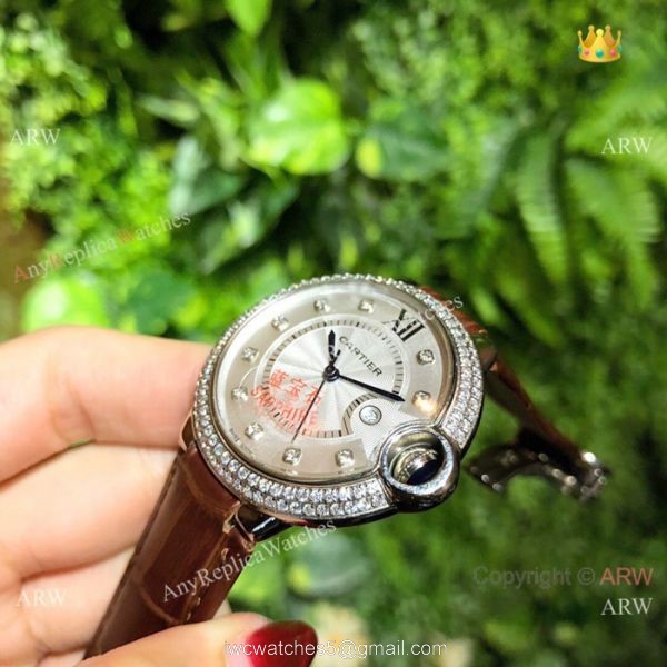 Copy Ballon Bleu de Cartier Watch Lady 36mm Diamond Bezel Copy Ballon Bleu de Cartier Watch Lady 36mm Diamond Bezel