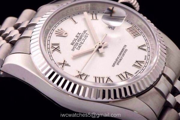 ROLEX DATEJUST SWISS ETA 3135 AUTOMATIC WATCH WHITE FACE ROLEX DATEJUST SWISS ETA 3135 AUTOMATIC WATCH WHITE FACE