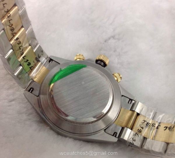 Rolex Daytona Swiss Grade 7750 Two Tone Black Face 40mm Mens Watch Rolex Daytona Swiss Grade 7750 Two Tone Black Face 40mm Mens Watch