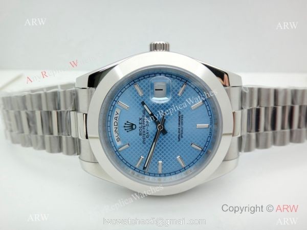 High Quality Rolex Day Date Ice Blue Replica Watch 40mm Presidential High Quality Rolex Day Date Ice Blue Replica Watch 40mm Presidential