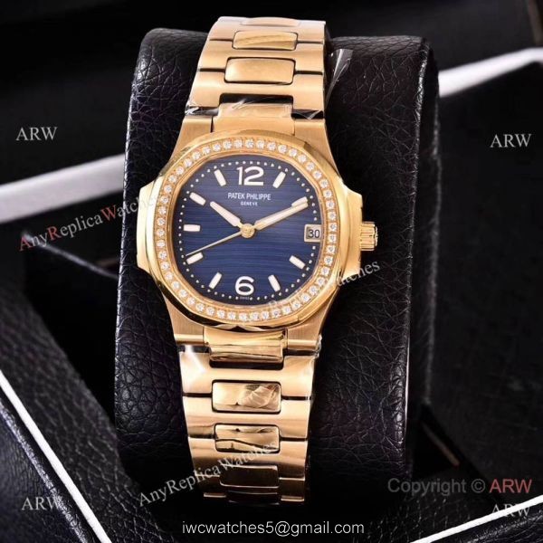 Swiss Quality Patek Philippe Nautilus Womens Watch Gold and Diamond Swiss Quality Patek Philippe Nautilus Womens Watch Gold and Diamond