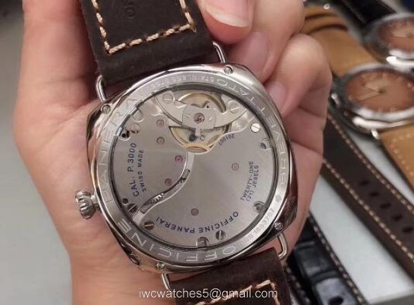High Quality RADIOMIR PANERAI P3000 Movement SS Case and Leather Strap Watch 47MM High Quality RADIOMIR PANERAI P3000 Movement SS Case and Leather Strap Watch 47MM