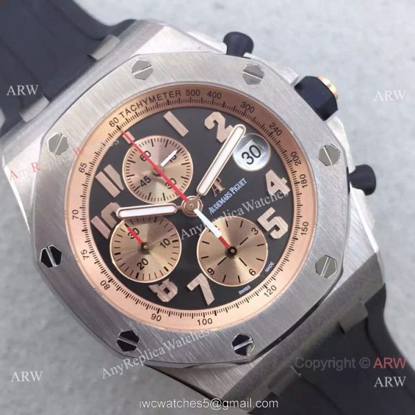 Swiss 3126 Audemars Piguet Replica Watch SS Rose Gold Inner Rubber Strap Swiss 3126 Audemars Piguet Replica Watch SS Rose Gold Inner Rubber Strap