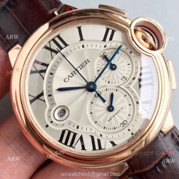 Swiss Copy Cartier Ballon Bleu Chronograph 8101 MC Watch Rose Gold Swiss Copy Cartier Ballon Bleu Chronograph 8101 MC Watch Rose Gold