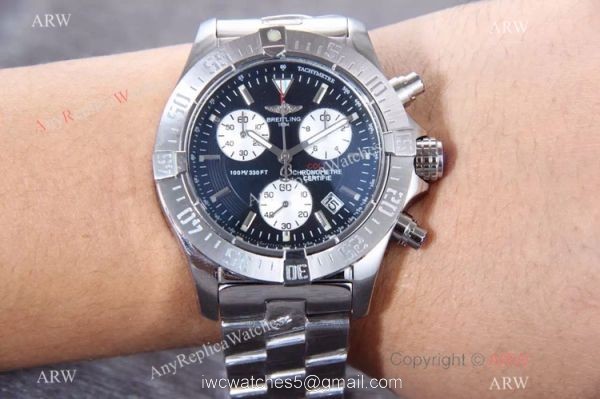 Knockoff Breitling COLT Stainless Steel White Chronograph Watch Knockoff Breitling COLT Stainless Steel White Chronograph Watch
