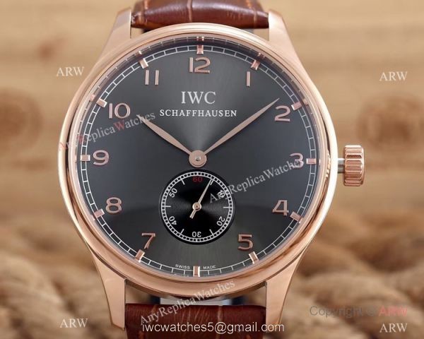 IWC Portuguese 8 Days Rose gold Ardoise Dial Replica IWC Watch IWC Portuguese 8 Days Rose gold Ardoise Dial Replica IWC Watch