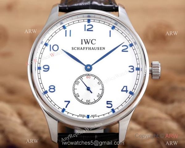 IWC Schaffhausen Portuguese 8 Days Replica Watch SS White Dial IWC Schaffhausen Portuguese 8 Days Replica Watch SS White Dial