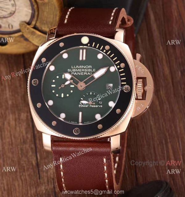 Newest Copy Panerai Luminor Submersible Power Reserve Watch Green Face Newest Copy Panerai Luminor Submersible Power Reserve Watch Green Face