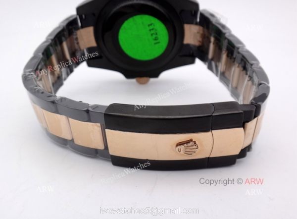 High Quality Solid Black Rolex Submariner Watch 2-Tone Rose Gold Black Ceramic Eezel High Quality Solid Black Rolex Submariner Watch 2-Tone Rose Gold Black Ceramic Eezel