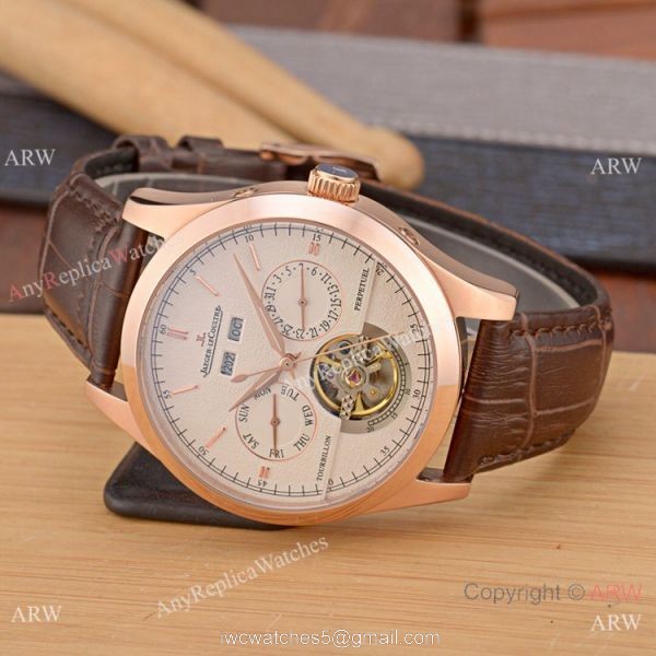 Fake Jaeger-LeCoultre Perpetual Calendar 42mm Watch SS Black Dial Fake Jaeger-LeCoultre Perpetual Calendar 42mm Watch SS Black Dial