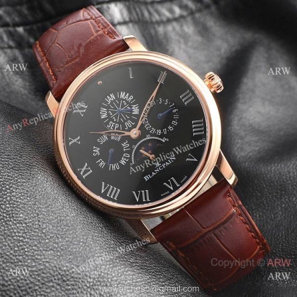 Swiss Replica Blancpain Villeret Perpetual Calendar Eta6654 Watch SS White Dial Swiss Replica Blancpain Villeret Perpetual Calendar Eta6654 Watch SS White Dial