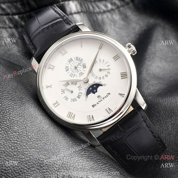 Swiss Replica Blancpain Villeret Perpetual Calendar Rose Gold Mens Watch ETA6654 Swiss Replica Blancpain Villeret Perpetual Calendar Rose Gold Mens Watch ETA6654