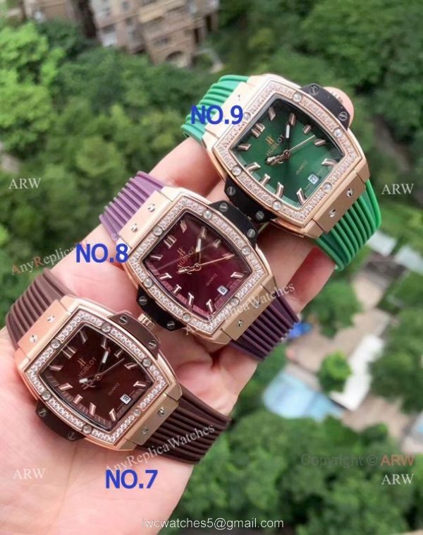 Copy Hublot Spirit of Big Bang Diamond Watches Rose Gold Lady Size Copy Hublot Spirit of Big Bang Diamond Watches Rose Gold Lady Size