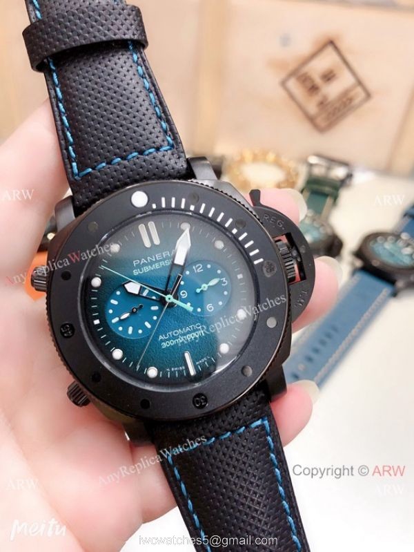 Replica Panerai PAM 983 Luminor Submersible Chrono Guillaume Nery Edition Watch Blue Dial Replica Panerai PAM 983 Luminor Submersible Chrono Guillaume Nery Edition Watch Blue Dial