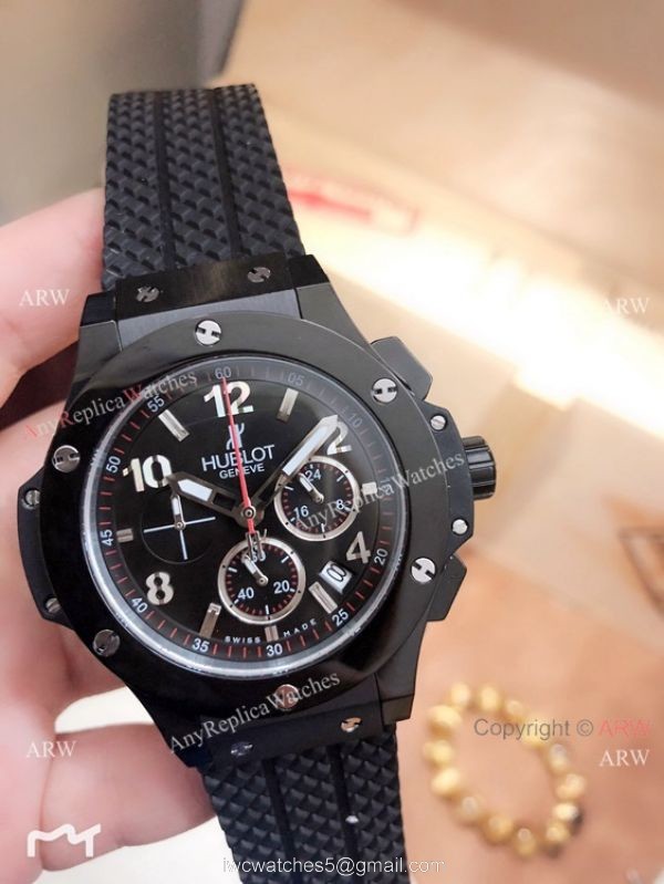 Fake Hublot Geneve Big Bang Tutti Frutti All Black Chronograph Watch Fake Hublot Geneve Big Bang Tutti Frutti All Black Chronograph Watch