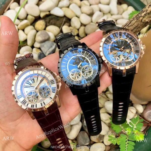 Copy Roger Dubuis Excalibur 46 Watches Rose Gold Double Tourbillon Copy Roger Dubuis Excalibur 46 Watches Rose Gold Double Tourbillon