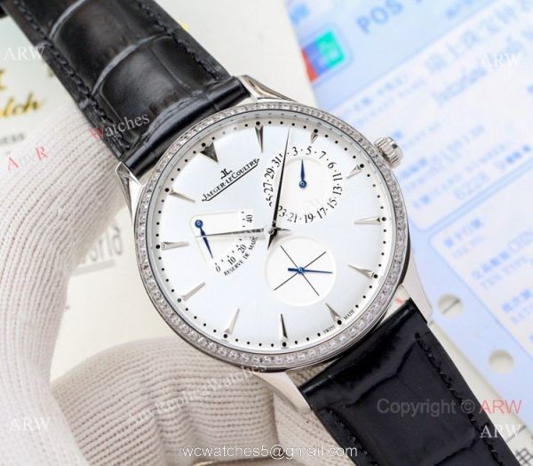 Jaeger-LeCoultre Master Ultra Thin Reserve de Marche Watches Diamond Bezel Blue Dial Jaeger-LeCoultre Master Ultra Thin Reserve de Marche Watches Diamond Bezel Blue Dial