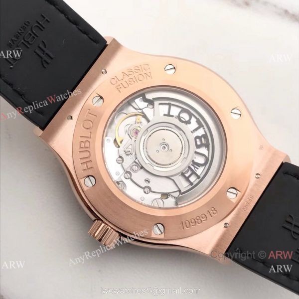 Swiss Grade HUB1112 Hublot Copy Watch Classic Fusion Series Black Dial Swiss Grade HUB1112 Hublot Copy Watch Classic Fusion Series Black Dial