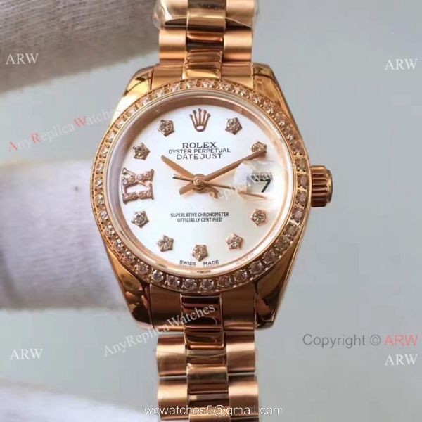 Rose Gold Rolex Datejust Rolex Replica Presidential Diamond Watch Rose Gold Rolex Datejust Rolex Replica Presidential Diamond Watch