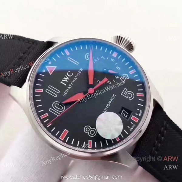 IWC Big Pilots 7 days Muhammad Ali Replica Ss Black Nylon Watch IWC Big Pilots 7 days Muhammad Ali Replica Ss Black Nylon Watch
