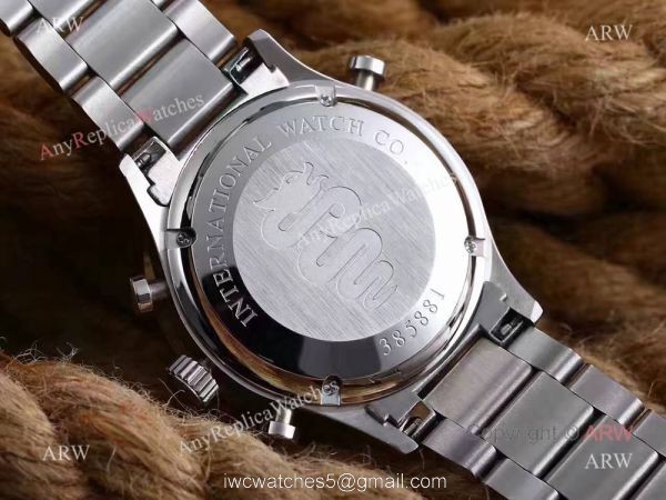 Replica IWC Portuguese Black Face Stainless Steel Black Watch 41mm IW371215 Replica IWC Portuguese Black Face Stainless Steel Black Watch 41mm IW371215