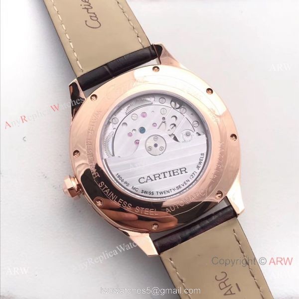 Drive De Cartier WGNM0003 Rose Gold Black Roman Watch Swiss Replica Drive De Cartier WGNM0003 Rose Gold Black Roman Watch Swiss Replica