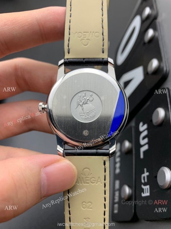 MKS Factory Copy Omega Classic De Ville Prestige 9015 Watch Gray Dial Leather Strap MKS Factory Copy Omega Classic De Ville Prestige 9015 Watch Gray Dial Leather Strap