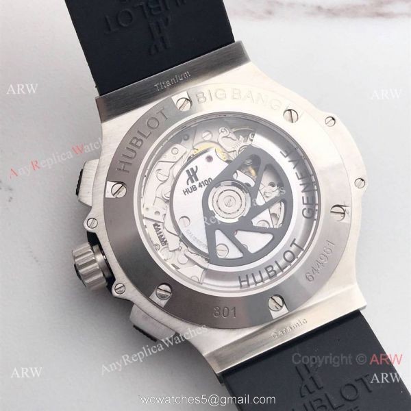 New Replica Hublot Big Bang 44mm Watch SS Black Dial 4100 Swiss Grade New Replica Hublot Big Bang 44mm Watch SS Black Dial 4100 Swiss Grade