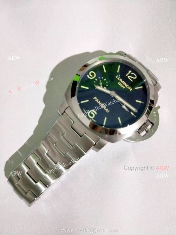 Replica Luminor GMT PAM 320 Panerai Bracelet Stainless Steel Watch Replica Luminor GMT PAM 320 Panerai Bracelet Stainless Steel Watch