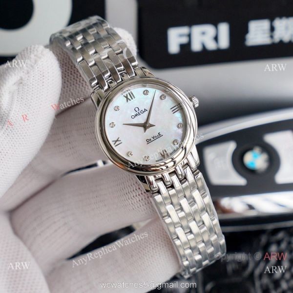 Swiss Quartz Omega Women De Ville Watches Stainless Steel Swiss Quartz Omega Women De Ville Watches Stainless Steel