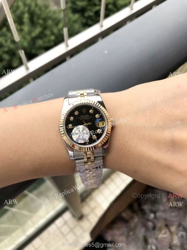 Rolex 16233 Fake Datejust 2-Tone Diamond markers Watch 31mm Rolex 16233 Fake Datejust 2-Tone Diamond markers Watch 31mm