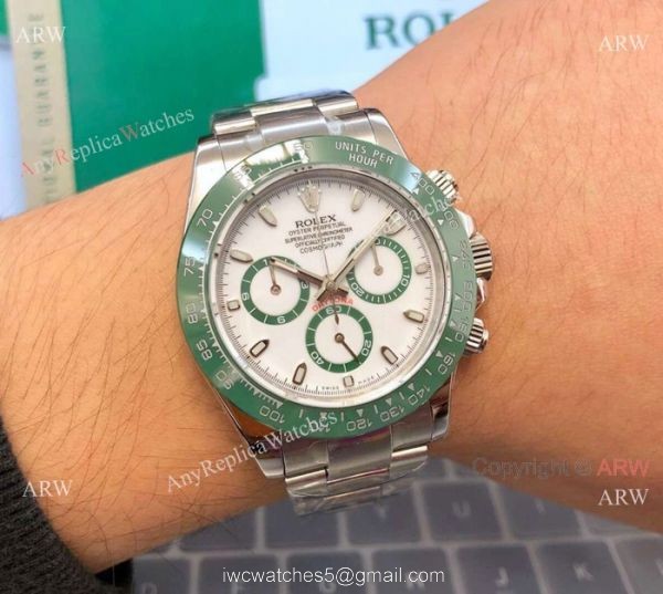 BL Factory Replica New Rolex Daytona Swiss 4130 Green Ceramic Bezel Men Watch BL Factory Replica New Rolex Daytona Swiss 4130 Green Ceramic Bezel Men Watch